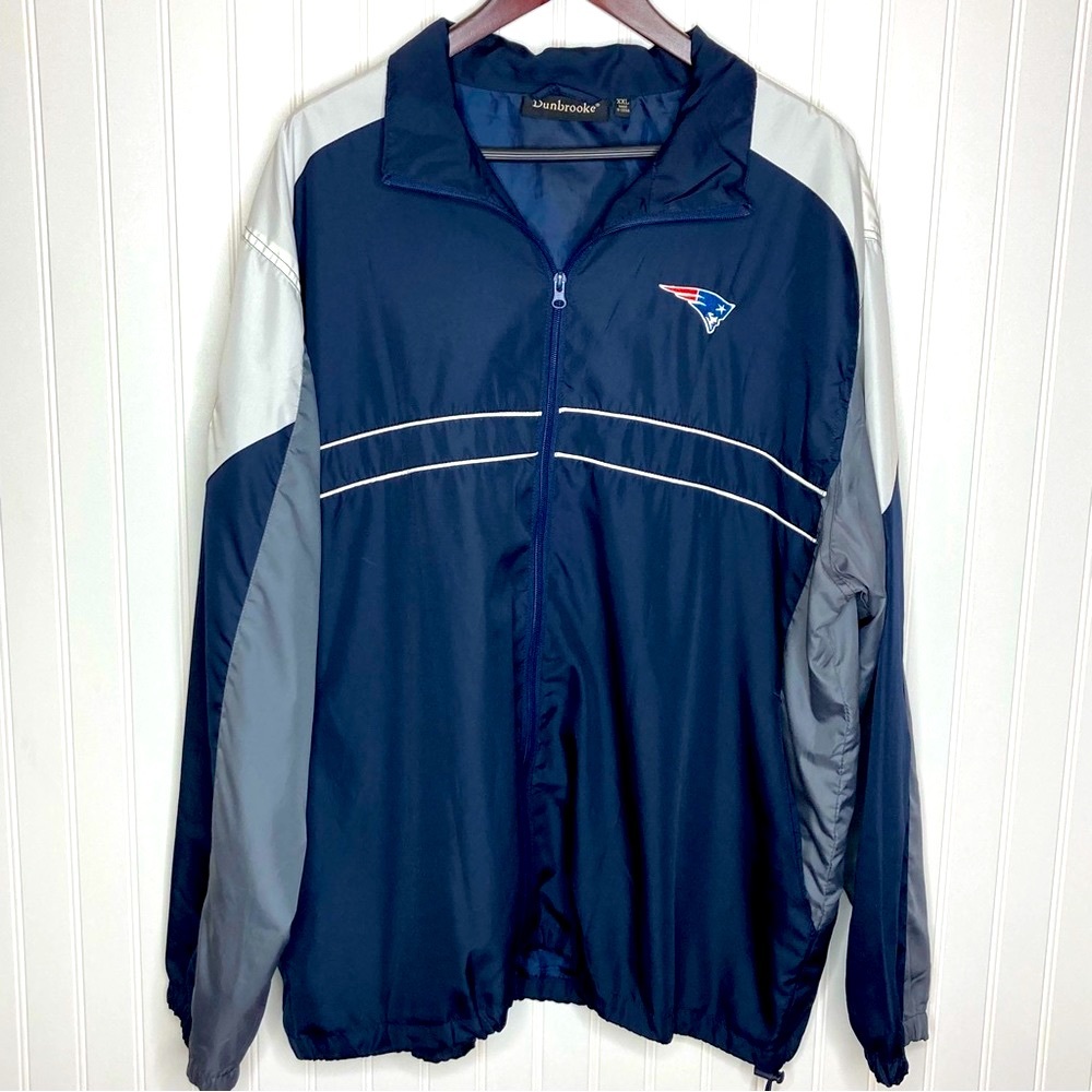 New England Patriots colorblock full zip windbreaker jacket  mens XXL Football
